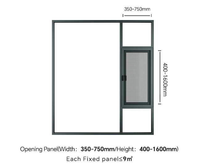 R8Y outward casement windows offer flexible size configurations