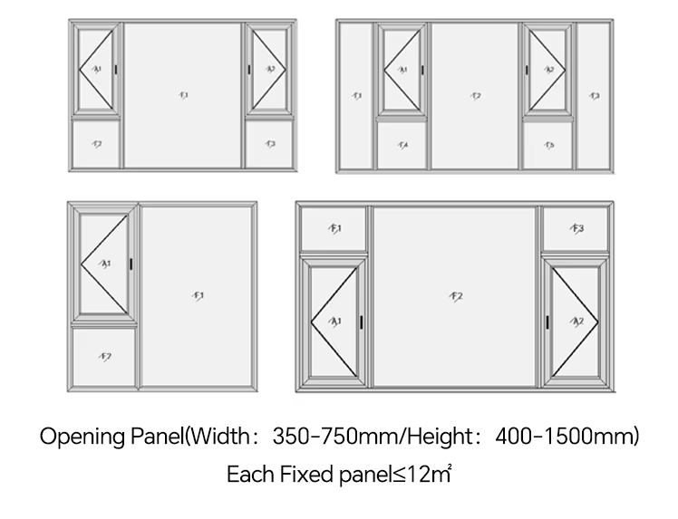 Y103 Casement Window Style Customization Options