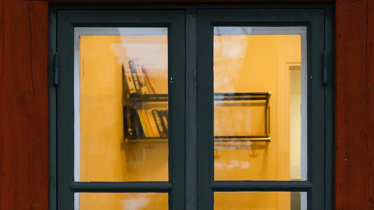 Narrow frame casement windows