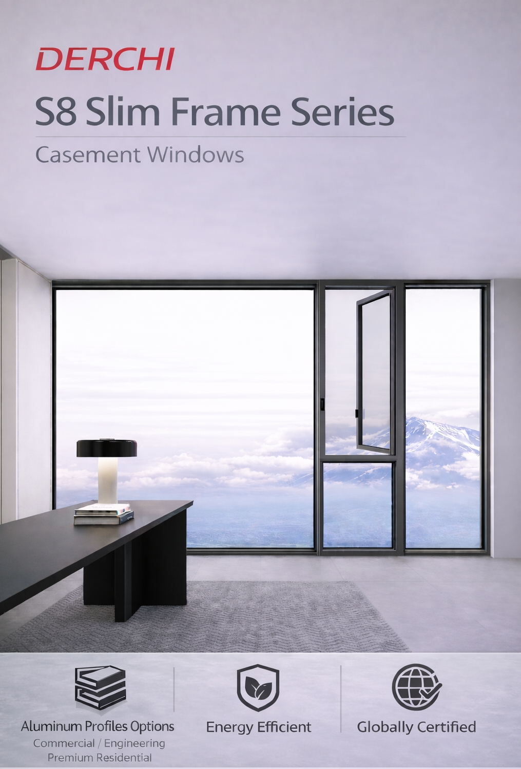 S8 Series Aluminum Casement Window description