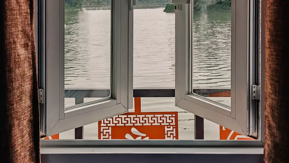 What are narrow frame casement windows