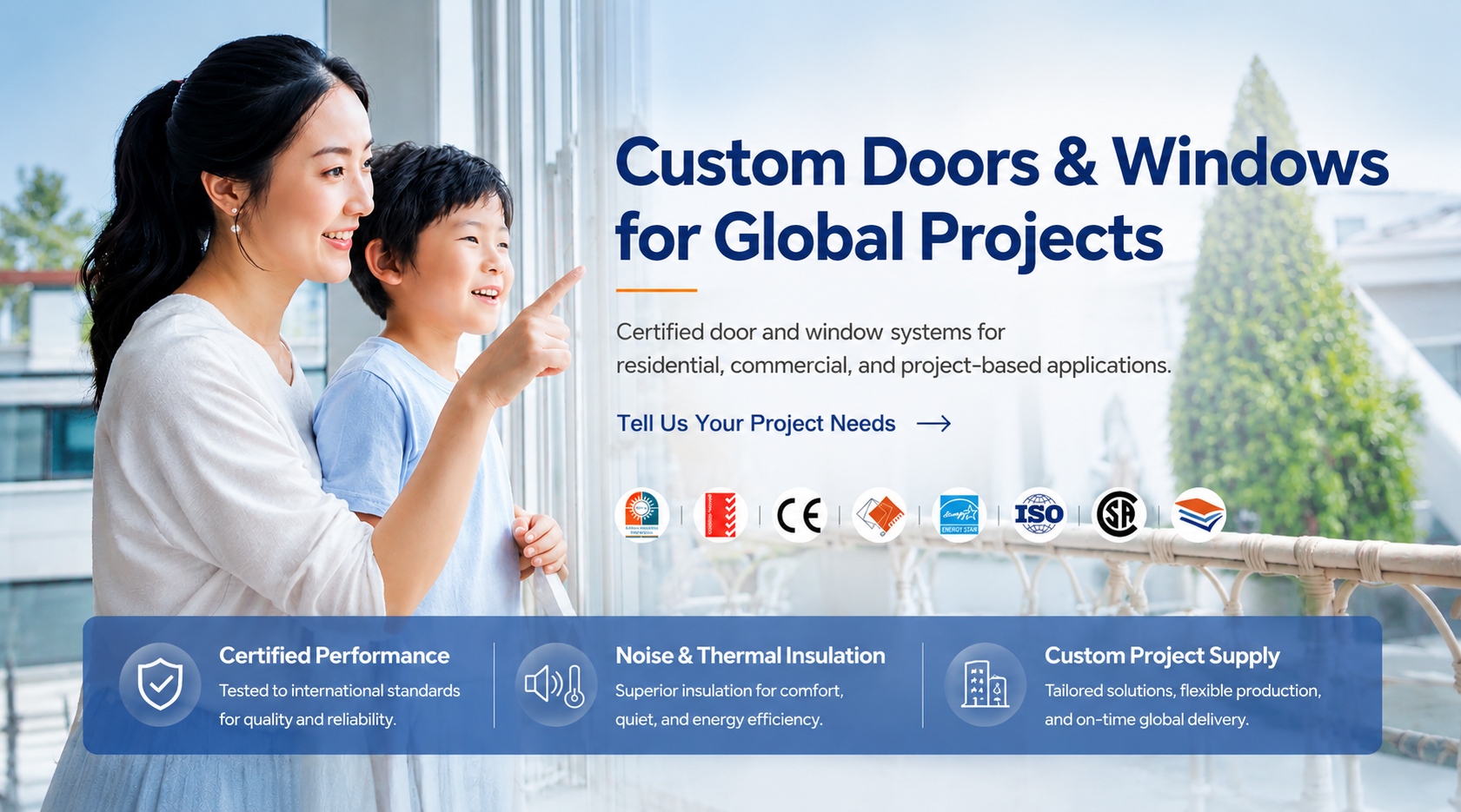 Custom Doors & Windows for Global Projects
