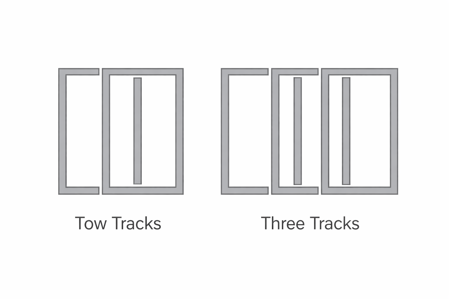 Track and Opening Options for the 135D Series