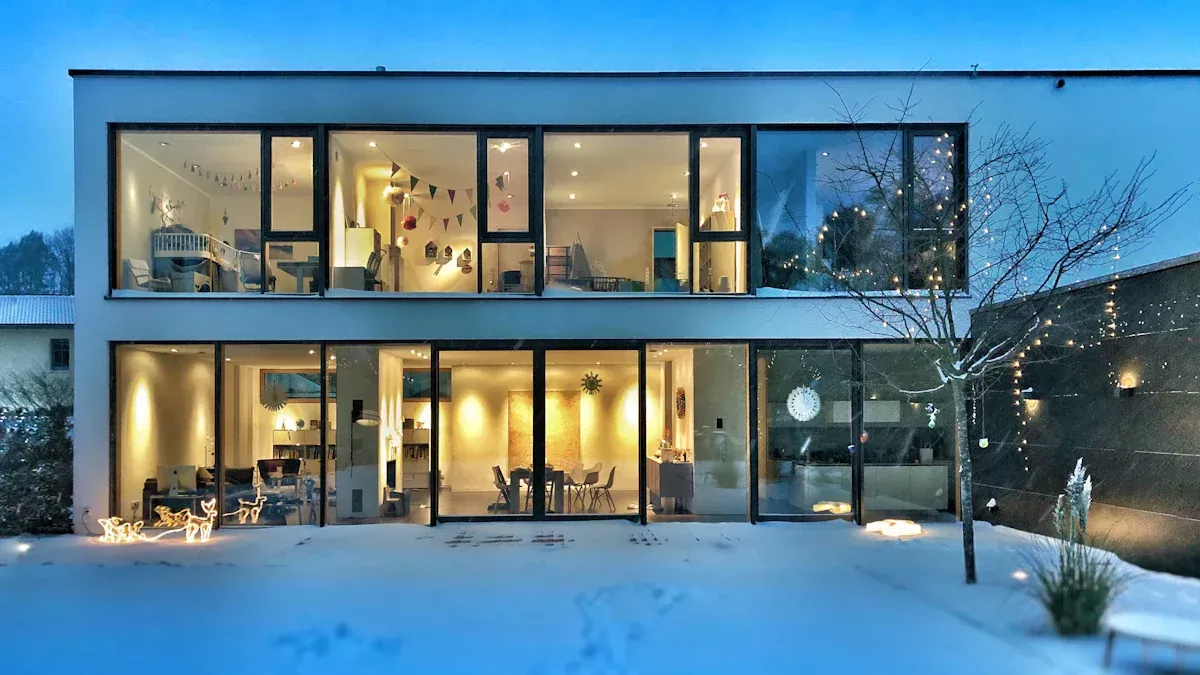 Floor-to-Ceiling Long Windows