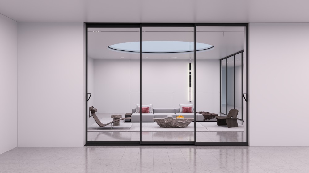 WT-103 Series Narrow Top Hung Sliding Door