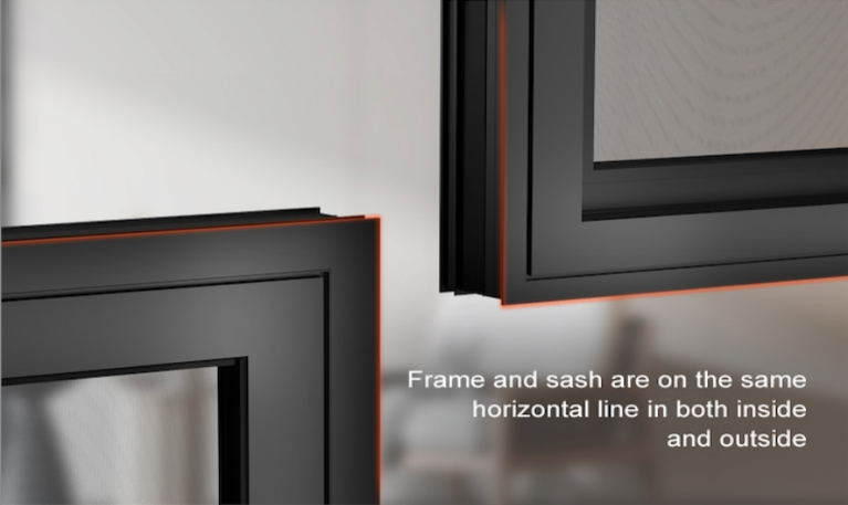 frame ဒီဇိုင်း flush