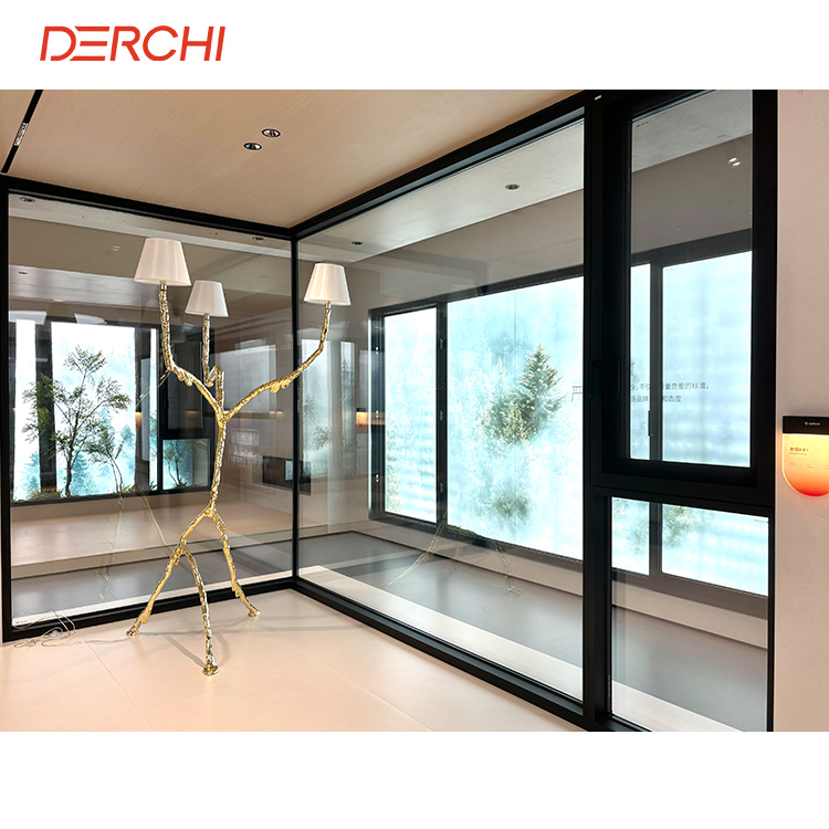 Y103 Aluminum Casement Window Double Triple Pane Soundproof Energy Star NFRC 