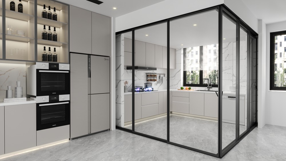 WT-103 Series Narrow Top Hung Sliding Door