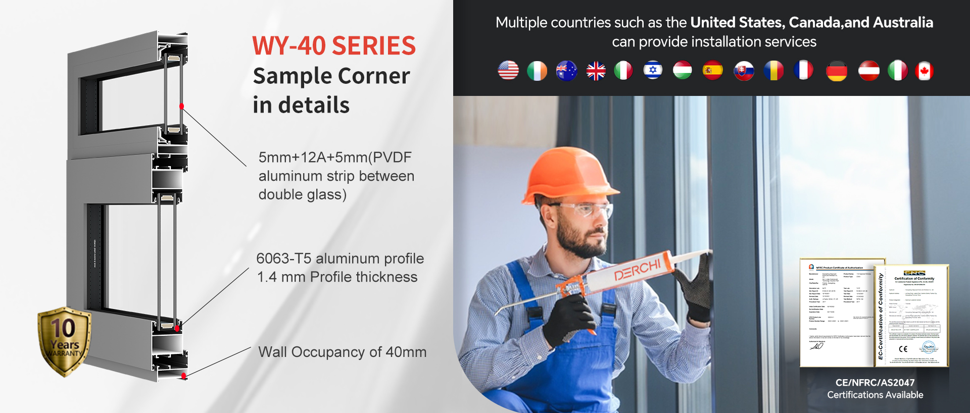 Aluminum Awning Casement Window for Bulk Supply Projects