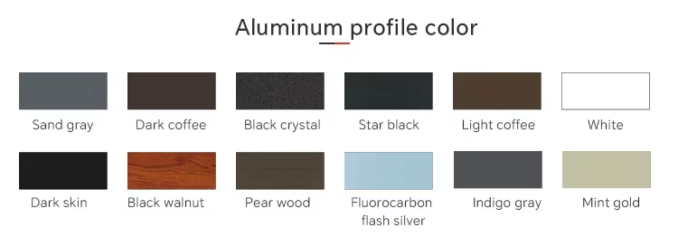 Aluminum profile color
