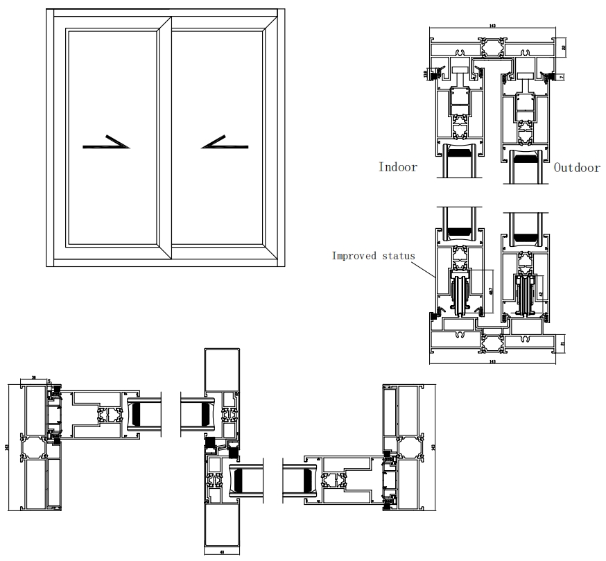 sliding door sizes