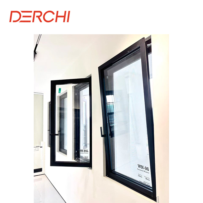 좁은 프레임 이중 유리 안쪽 스윙 여닫이창 창