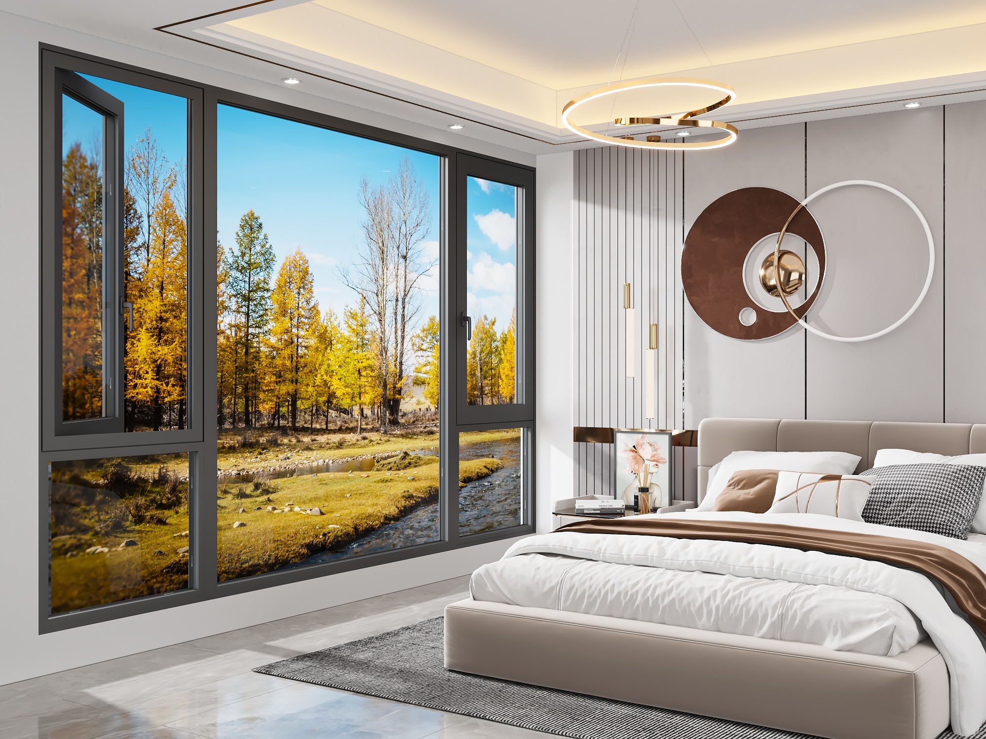 Y103 Aluminum Casement Window Double Triple Pane Soundproof Energy Star NFRC 