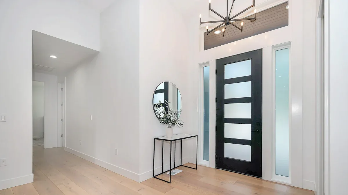 What is the difference between a pivot entry door and a standard door?
