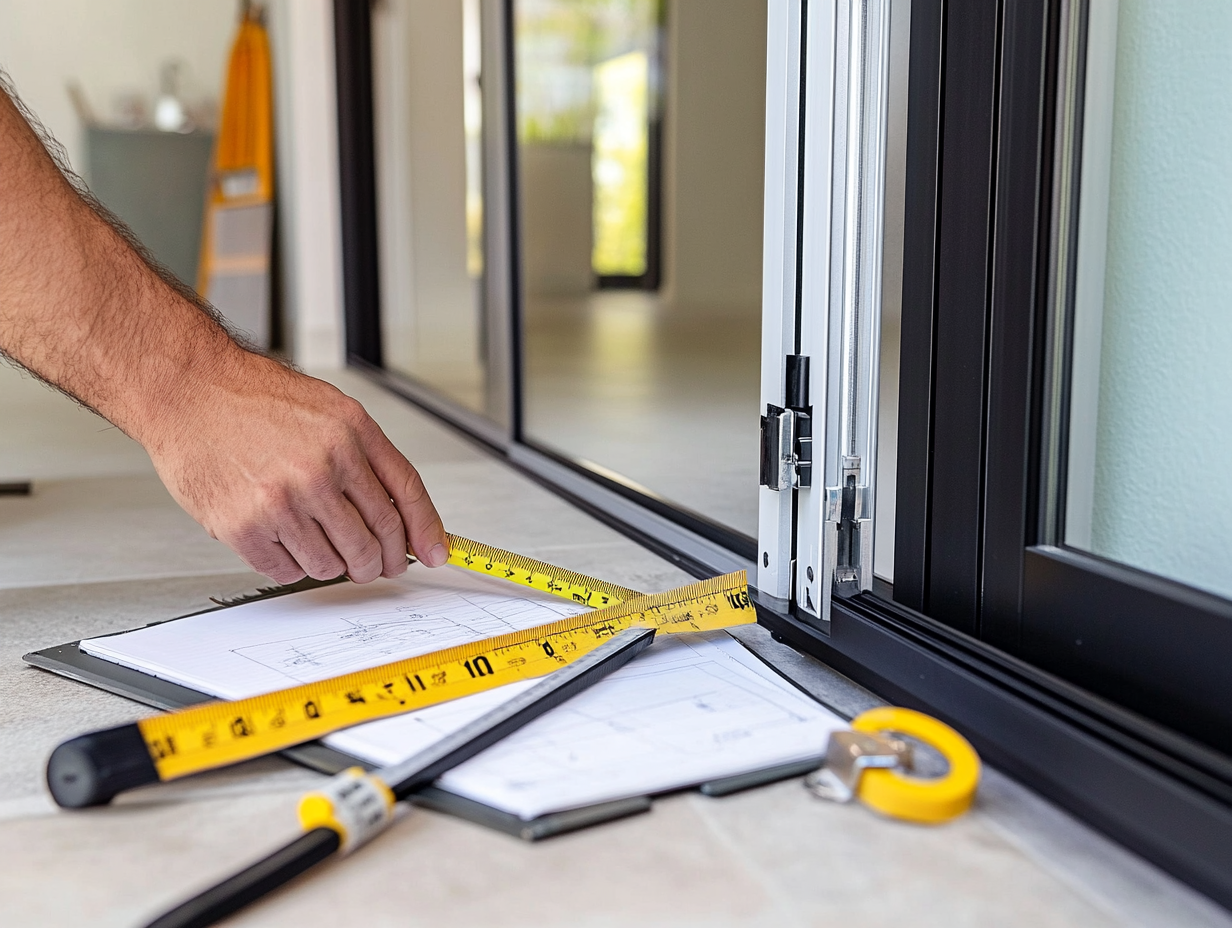 Measuring and Calculating Folding Door Sizes