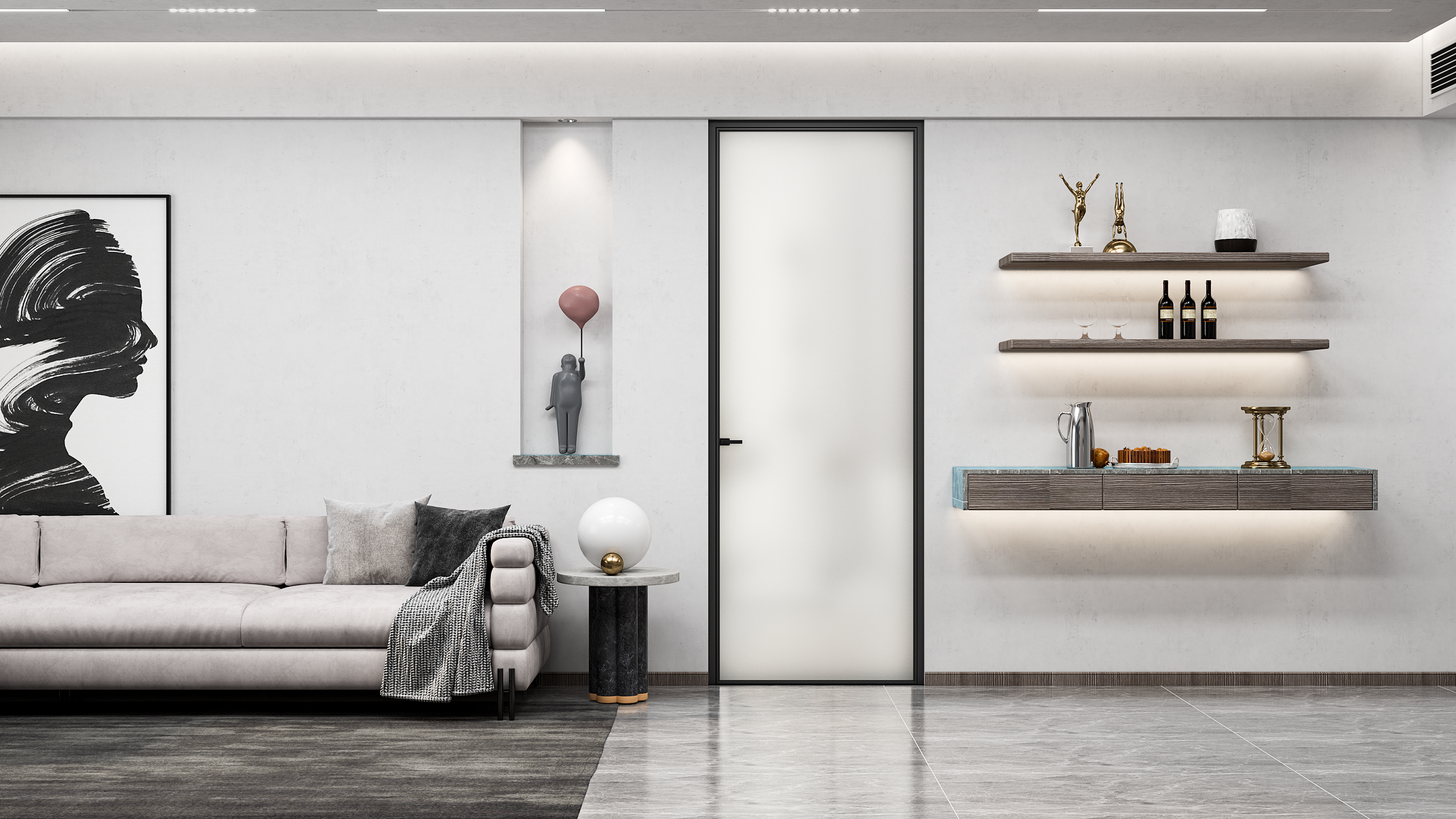 aluminium door for bathroom