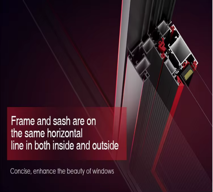 Flush Frame Design on Both Interior and Exterior