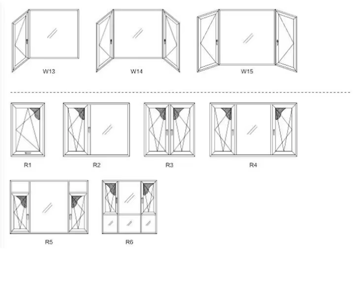 Customizable Styles for upvc casement windows