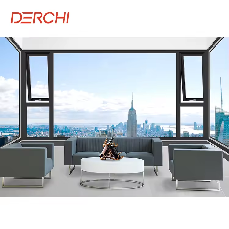 awning window top hung opening structure diagram