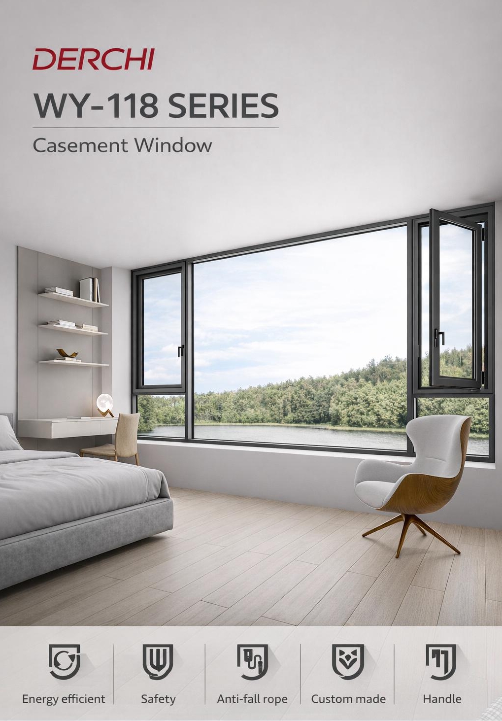 Awning Casement Windows for Project Supply