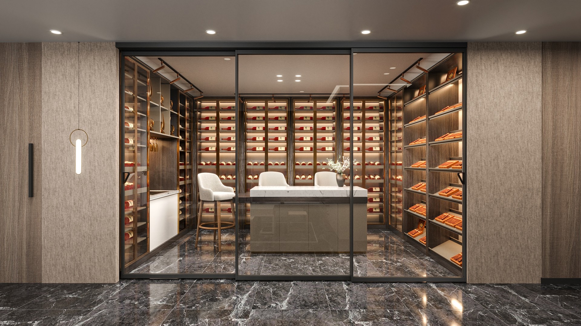 Custom Top Hung Sliding Door