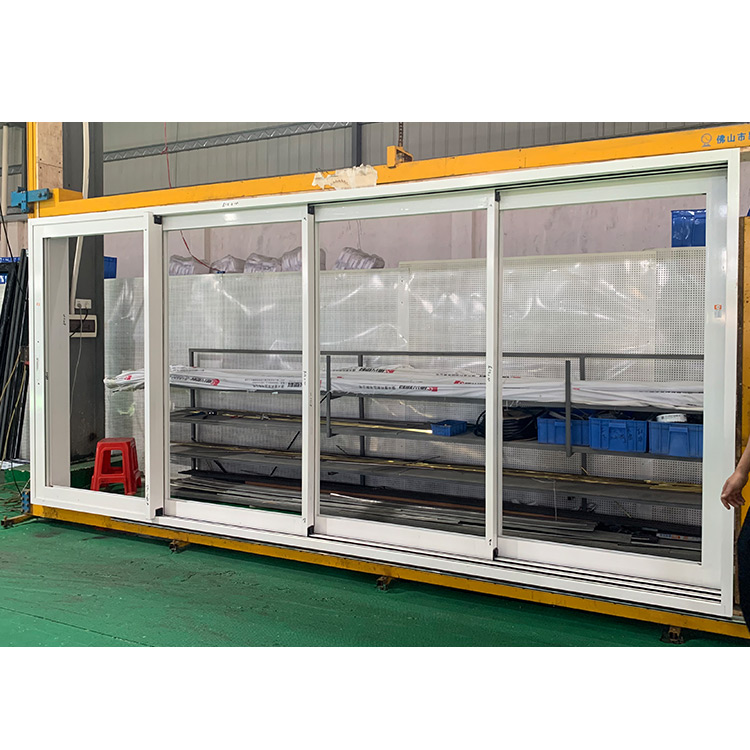 four panel sliding glass door