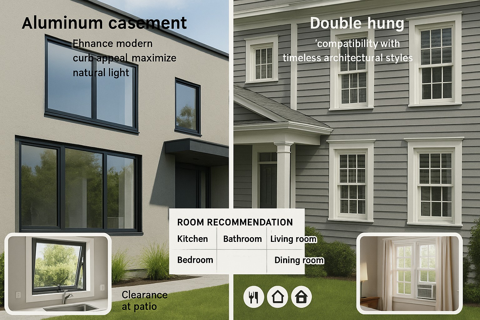 Style and Practical Considerations: Casement vs Double Hung Windows