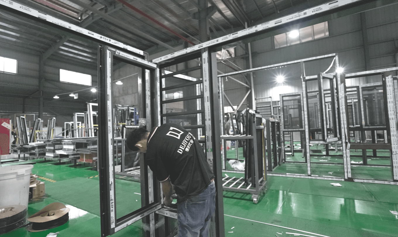 Frame Connection for Custom Aluminum Door Manufacturing