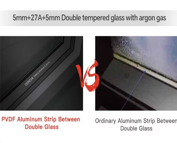 PVDF/treated spacer insulated glass