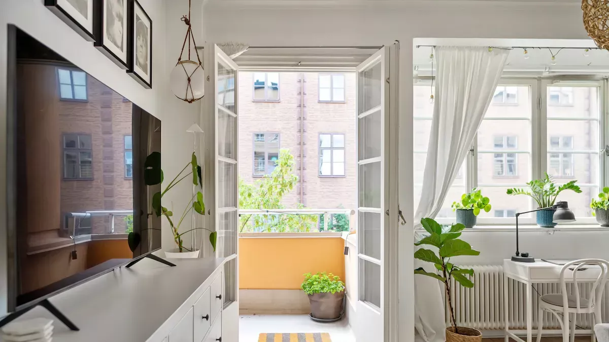 French Doors for Manufactured Home Open Up Small Spaces