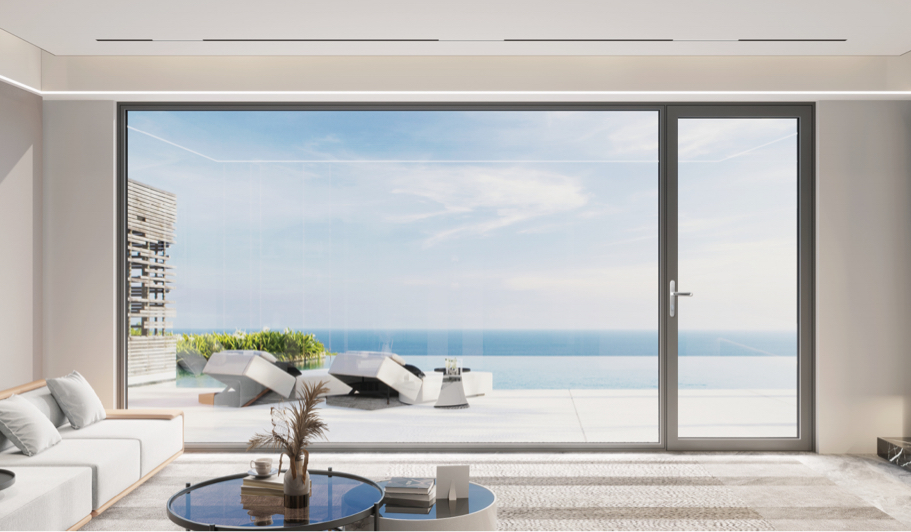 Aluminium Double Swing Door