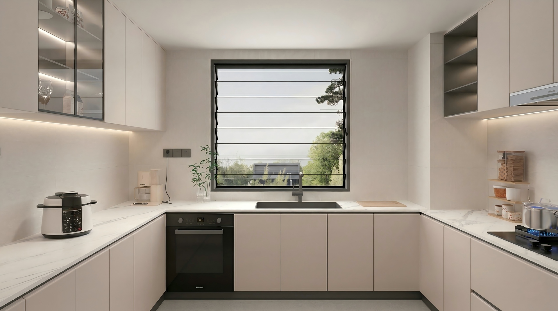 कस्टम ग्लास लौबर्ड खिड़कियाँ