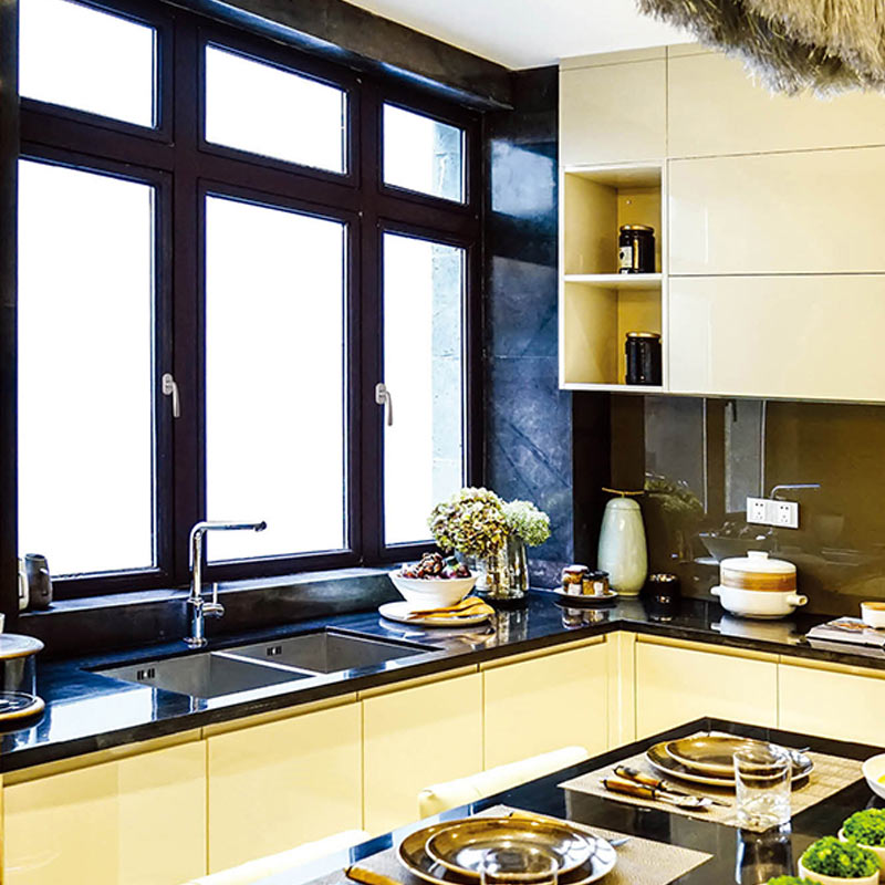 63 series aluminum awning window with built-in shutter