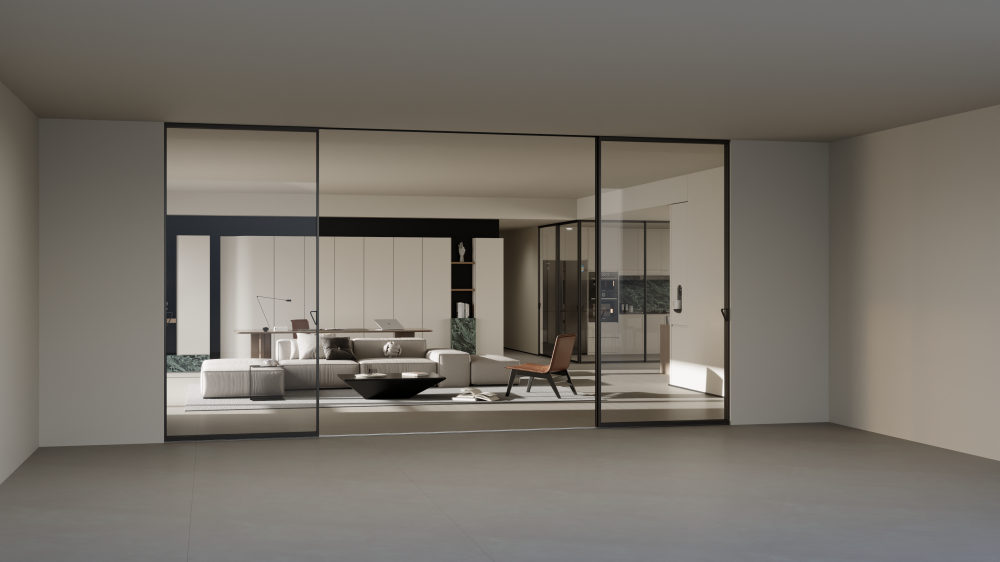WT-103 Ultra-Narrow Sliding and Sling Door