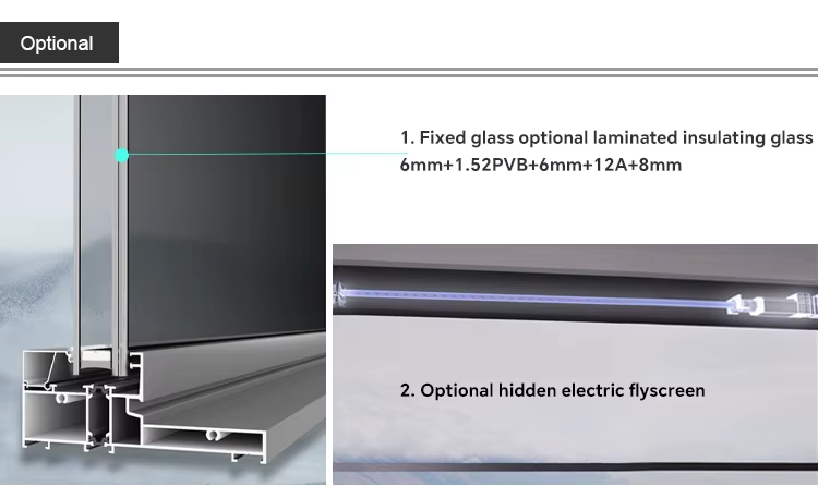 Custom Electric Lifting Aluminum Window Options