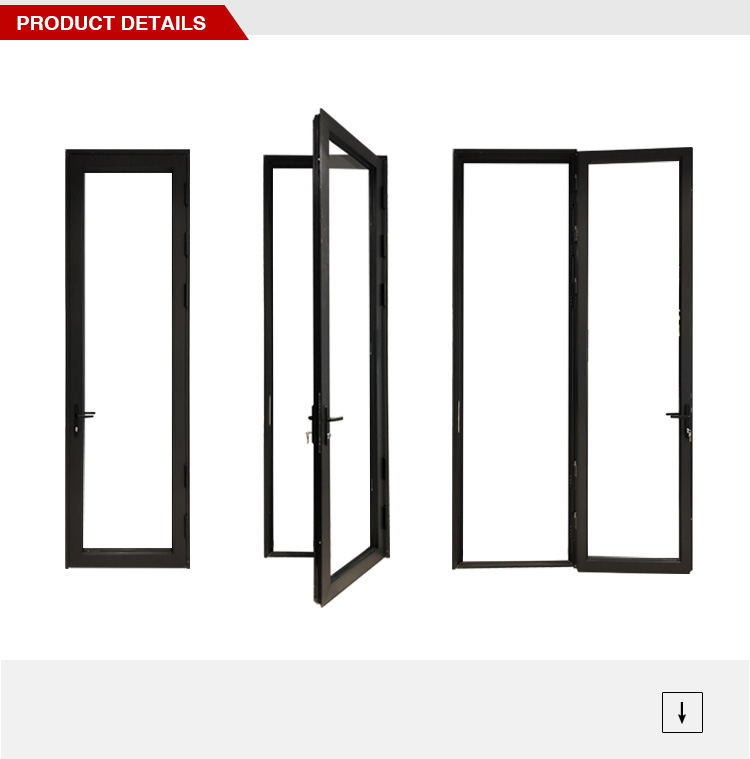 tempered glass swing door