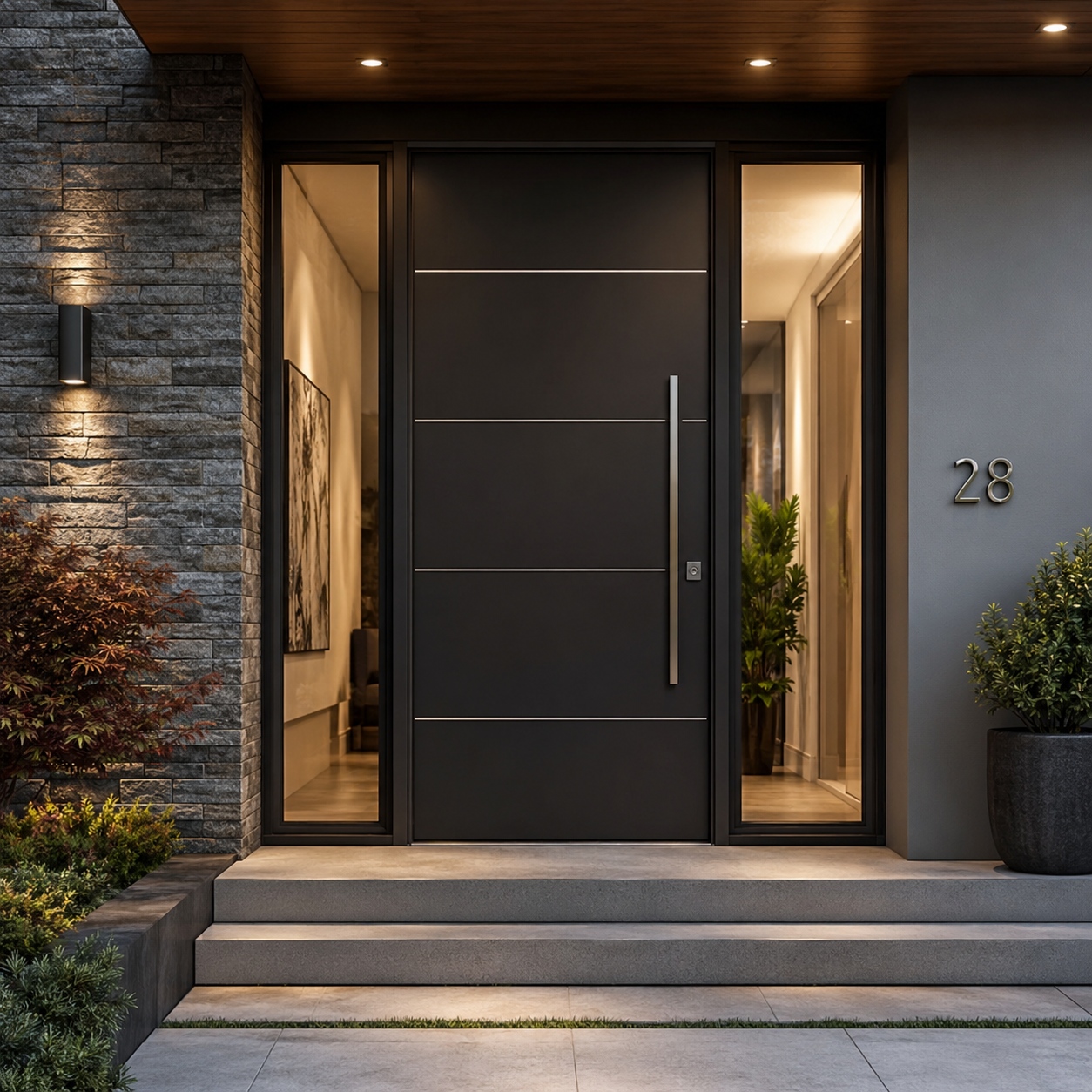 aluminum entry doors residential