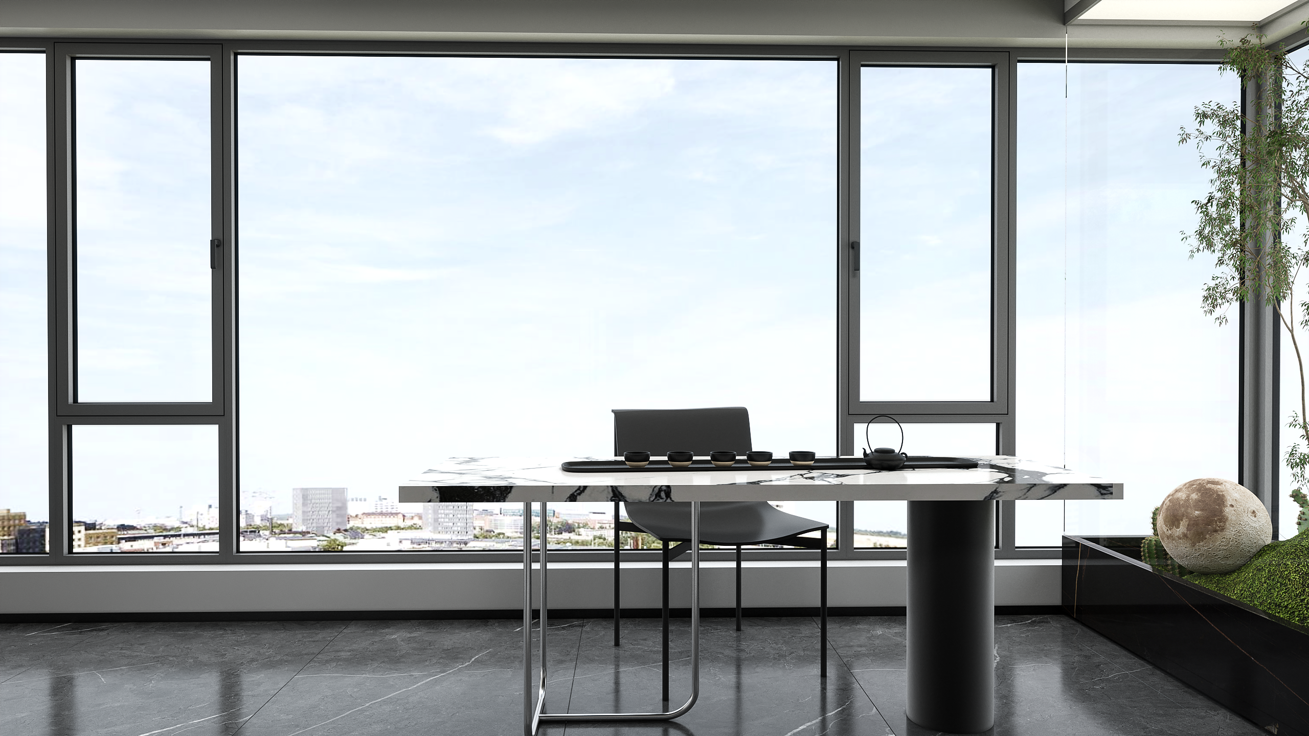 WY-75 Series Aluminum Casement Window
